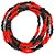 Guia Missanga Vermelho/Preto Miçanga Leitosa (45CM) - Imagem 1