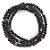 Guia Cristal Preto Com Entremeio De Rosca De Arame - Imagem 1