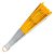 Leque Simples Amarelo/Branco Cigana Com Paete E Renda - Imagem 2