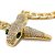 Colar Gargantilha Dourado Corrente De Cobra Com Zircônias - Imagem 3