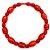 Colar Elástico C/ Entremeios De Madeira Vermelho - Imagem 1