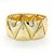 Pulseira Geometrica Pirâmides Triangulo Dourado - Imagem 1