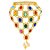Pulseira Bracelete Medalhão Colorido Cigana Odalisca C/ Anel - Imagem 2