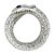 Pulseira Bracelete Espiral Tubular Cobra Prata C/ Zircônia - Imagem 4