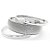 Pulseira Prata Trio Bracelete Largo Com Textura - Imagem 1