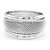 Pulseira Prata Trio Bracelete Largo Com Textura - Imagem 2