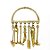 Mini Ferramenta Dourado De Ogum Deitado 10CM Para Assentamento - Imagem 1