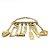 Mini Ferramenta Dourado De Ogum Deitado 10CM Para Assentamento - Imagem 3