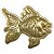 Mini Peixe Dourado De Metal Ferramenta P/ Assentamento Oxum - Imagem 1