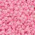 Miçanga Pacote 500g Conta de Missanga Leitosa Perolada Rosa - Imagem 1