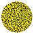 Miçanga Pacote 100g Conta de Missanga Leitosa Rajada Amarelo/Preto - Imagem 1
