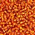 Miçanga Pacote 100g Conta de Missanga Cristalizada Laranja - Imagem 2