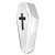 Mini Caixão Branco Com Cruz Para Ritual - Imagem 4