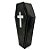 Mini Caixão Preto Com Cruz Para Ritual - Imagem 4