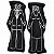 Dupla Casal Homem/Mulher Preto Boneco de Pano 14cm Vodu Magia Voodoo Ritual Quimbanda Bruxaria Umbanda - Imagem 1