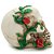 Estatueta Cranio De Caveira C/ Rosas Em Resina 11Cm - Imagem 2