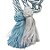 Fiel Cordão De São Francisco Azul Claro/Branco 2M C/ Tassel - Imagem 2
