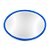 Espelho Oval Azul P/ Oferenda Pequeno De Bolso - Imagem 1