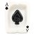 Cinzeiro Baralho Carta Ás De Espada Malandragem Em Ceramica - Imagem 1