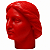 Vela De Magia Cabeça Feminina Vermelho - Imagem 2