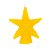 Vela De Magia Estrela Cinco Pontas Amarelo - Imagem 1