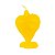 Vela De Magia Coração Amarelo - Imagem 1