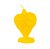 Vela De Magia Coração Amarelo - Imagem 1