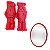 KIT Casal Vodu Vermelho Homem + Mulher + Espelho Oval Vermelho - Imagem 1