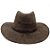 Chapéu Boiadeiro Em Camurça Vaqueiro Country Marrom - Imagem 2