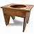 Suporte Banco Atabaque 1 Furo Mdf Premium Entalhado C/ Folha - Imagem 8