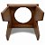 Suporte Banco Atabaque 1 Furo Mdf Premium Entalhado C/ Folha - Imagem 11