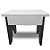 Banco P/ Preto Velho Simples Bicolor Branco/Preto Mdf/Mdp - Imagem 1