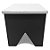 Banco P/ Preto Velho Simples Bicolor Branco/Preto Mdf/Mdp - Imagem 4