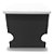 Banco P/ Preto Velho C/ Gaveta Bicolor Branco/Preto Mdf/Mdp - Imagem 6