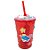 Copo Enfeitado P/ Erê Criança Diversos 500Ml Vermelho - Imagem 1