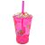 Copo Enfeitado P/ Erê Criança Diversos 500Ml Rosa - Imagem 1