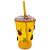 Copo Enfeitado P/ Erê Criança Diversos 500Ml Amarelo - Imagem 3