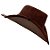 Chapéu Camurça Dobravel C/ Botão Lateral Boiadeiro Marrom Claro - Imagem 2