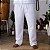 Calça Oxford Branco Unissex Ração Feminino Masculino C/ Cordão - Imagem 2