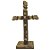 Cruzeiro De Madeira Média Cruz C/ Figas Simples C/ Pé Base - Imagem 1