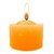 Vela Rechaud Laranja Pequena Lamparina Refil Recho - Imagem 3