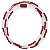 Guia Porcelana Vermelho/Incolor Transparente Jablonex 4mm C/ Firma - Imagem 1