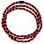 Guia Porcelana Preto/Vermelho 8mm Jablonex Lisa C/ Firma - Imagem 1