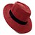 Chapéu Panamá Carioca Aba Larga Com Fita Vermelho/Preto - Imagem 1