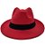 Chapéu Em Feltro Vermelho C/ Faixa Preta Removível Exu Malandro - Imagem 2