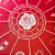 Toalha Para Leitura De Tarot Estampada Vermelho/Prata Roda Fortuna Cigana - Imagem 3
