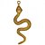 Pingente Cobra Dourada Serpente Ferramenta P/ Assentamento Oxumaré Ewá - Imagem 5