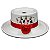 Ofertório Suporte Ofertador Cigarro Chapéu Malandra Branco/Vermelho - Imagem 2