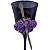 Taça Roxa Decorada C/ Rosas e Punhal P/ Pombagira - Imagem 5