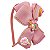 Arquinho Tiara C/ Laço e Enfeites P/ Erê Rosa - Imagem 2